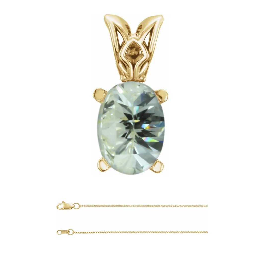 Millennial Sunrise Diamond Pendant 14k Yellow Gold 0.66 Ct I Si2 C23200003